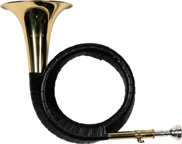 B- F&uuml;rst Pless Horn, Tasche, Jagdhorn, Waldhorn, NEU