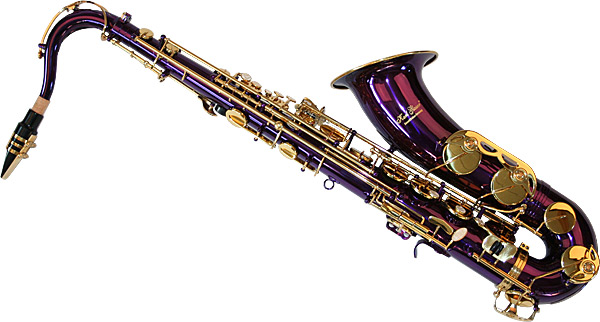 Karl Glaser Tenor Saxophon in Show Violett + Gold, Neu