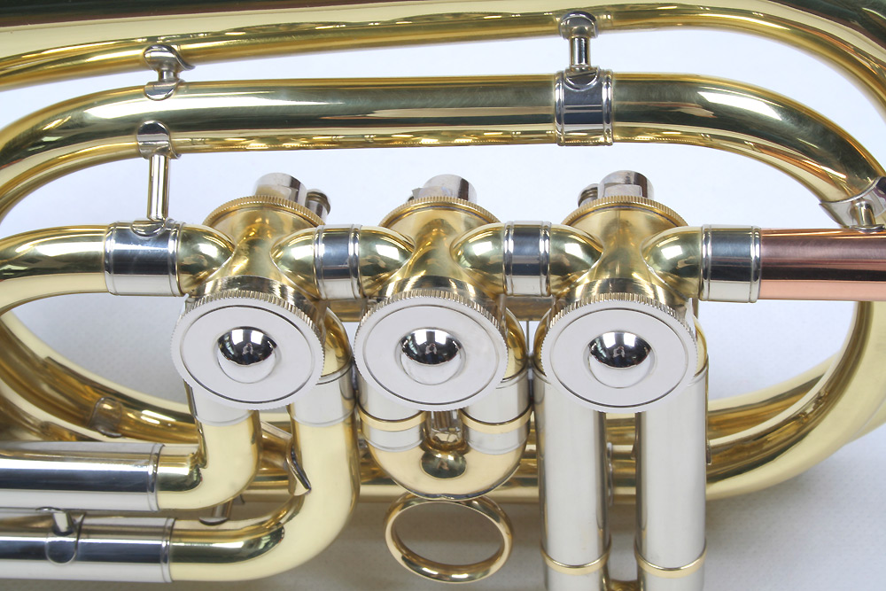 Rotary Valve Pocket Trumpet, with case and Mouth piece eBay