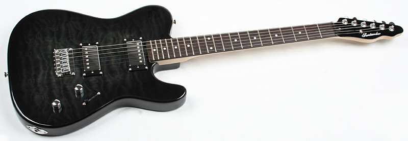 Edel Tely, E- Gitarre, Mahagoni mit Quilted Maple Top