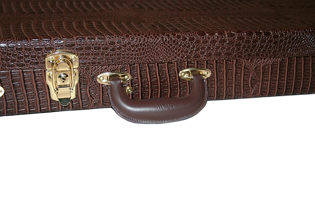 Hochwertiges E- Gitarre Case Koffer Gitarrenkoffer Holzkern für Tel+